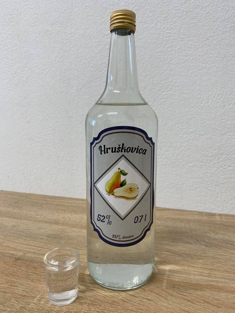 Etiketa / nálepka na fľašu Hruškovica