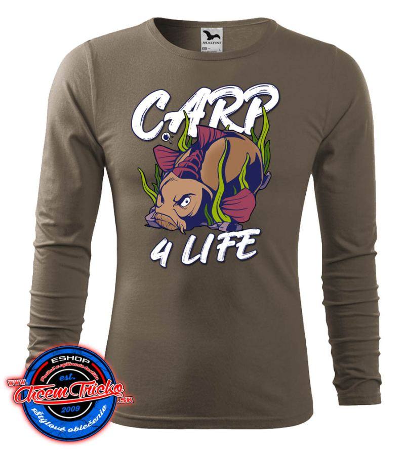 Rybárske tričko s dlhým rukávom Carp 4 Life