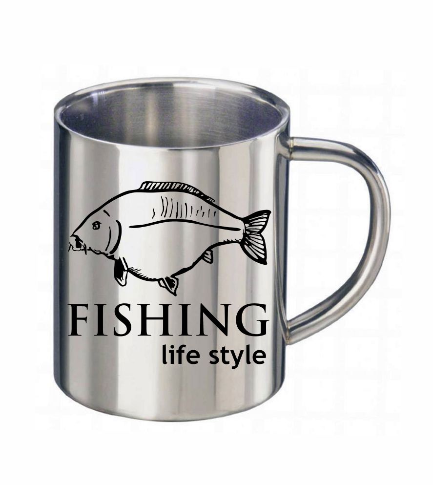 Nerezový hrnček Fishing Life style