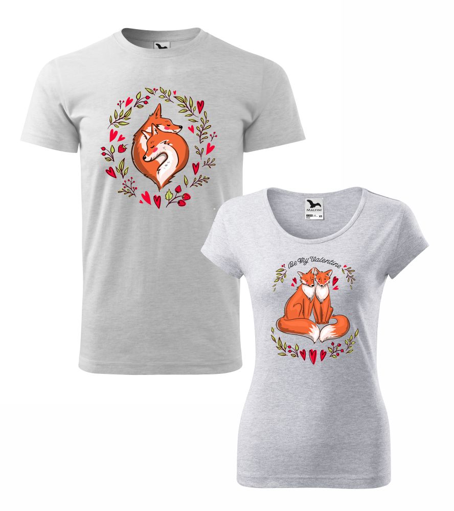 Tričká pre páry Foxes Love