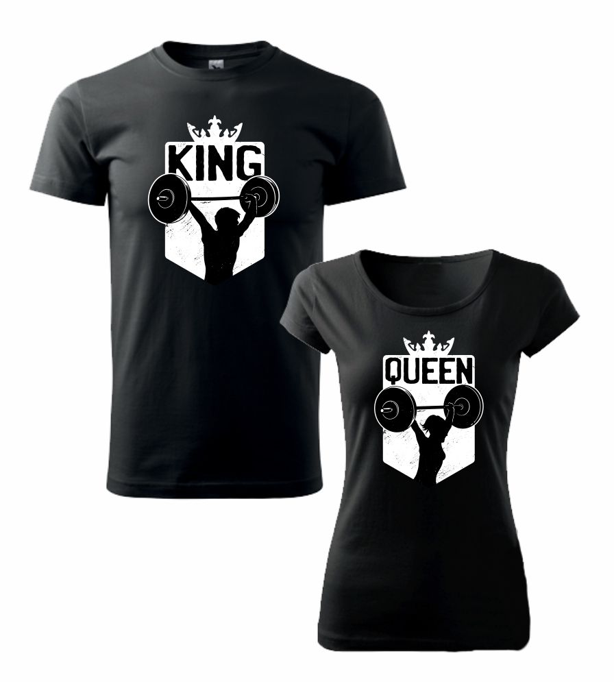 Tričká pre páry King / Queen Gym