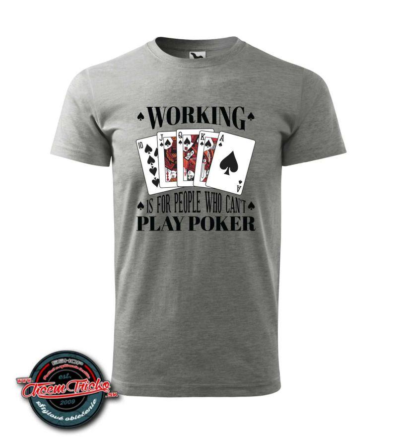 Tričko s potlačou Play Poker
