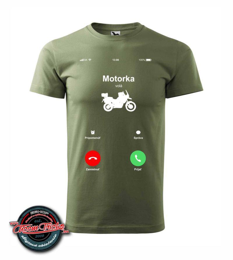 Pánske / dámske tričko s potlačou Motorka volá- Enduro