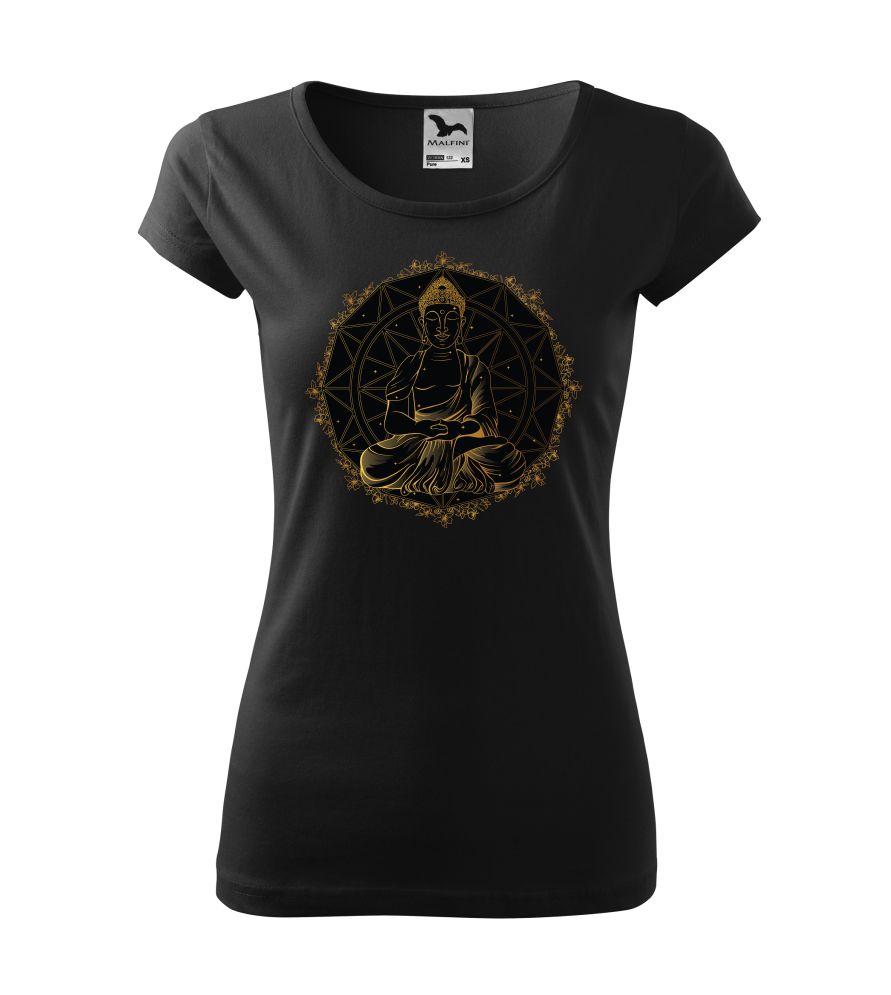 Dámske tričko s potlačou Buddha Mandala