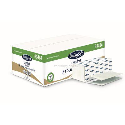 BulkySoft COMFORT 83454 papierové utierky ´Z´ Trim 2 vrstvové biele kartón