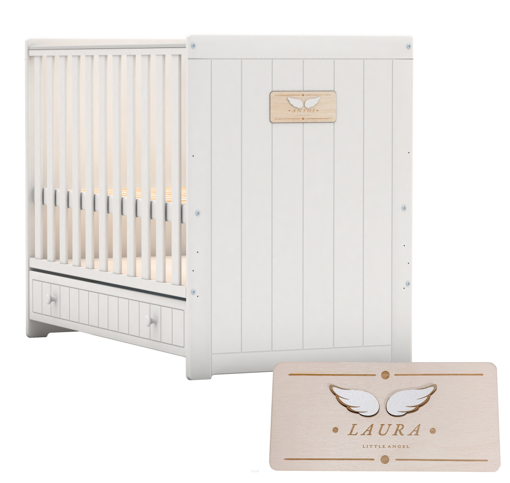 Postieľka 2v1 LITTLE ANGEL, personalizovaná s vlastným menom