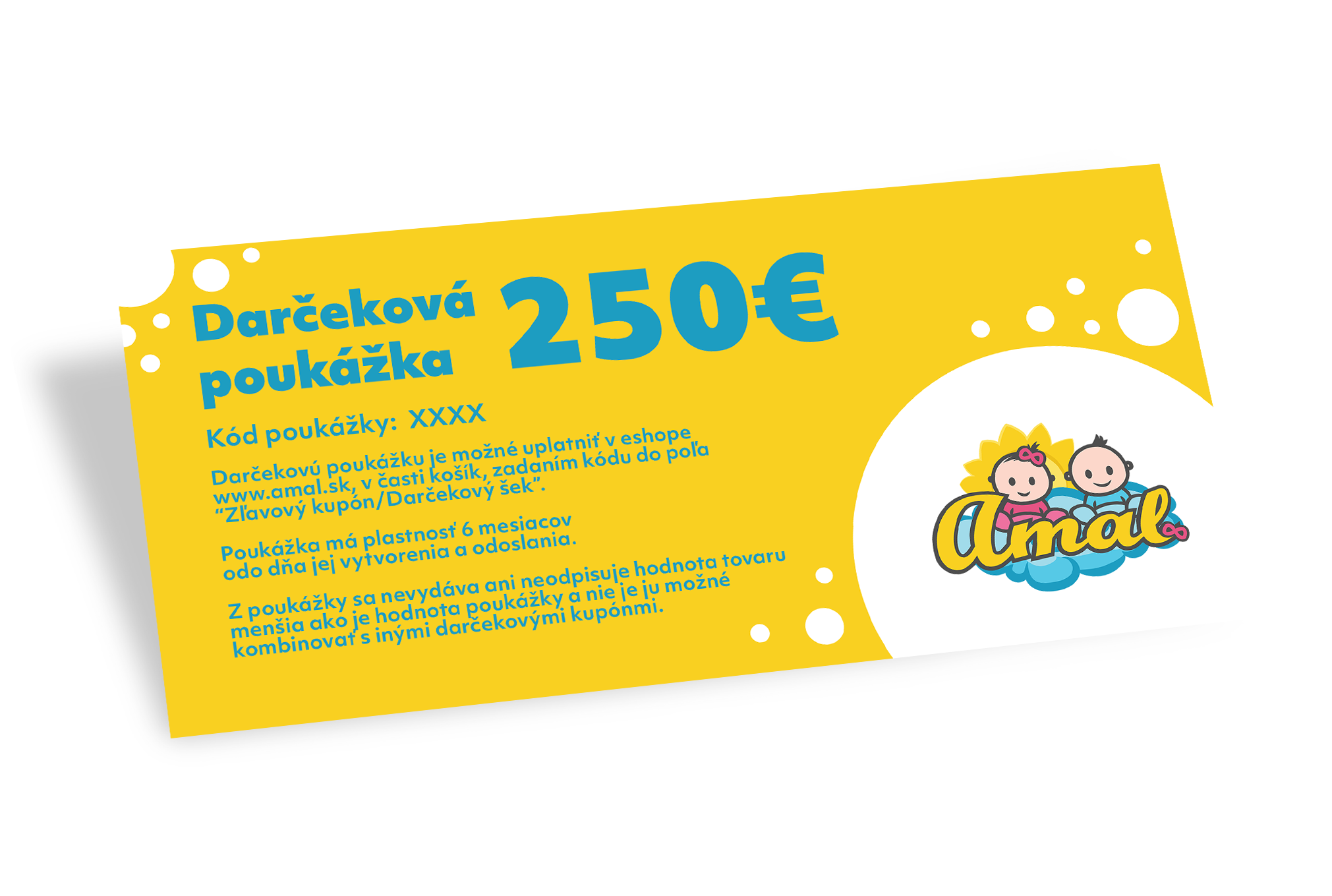 Darčeková poukážka v hodnote 250€ elektronická