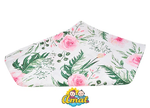 Farebná mušelínová mäkká plienočka - Kvietky