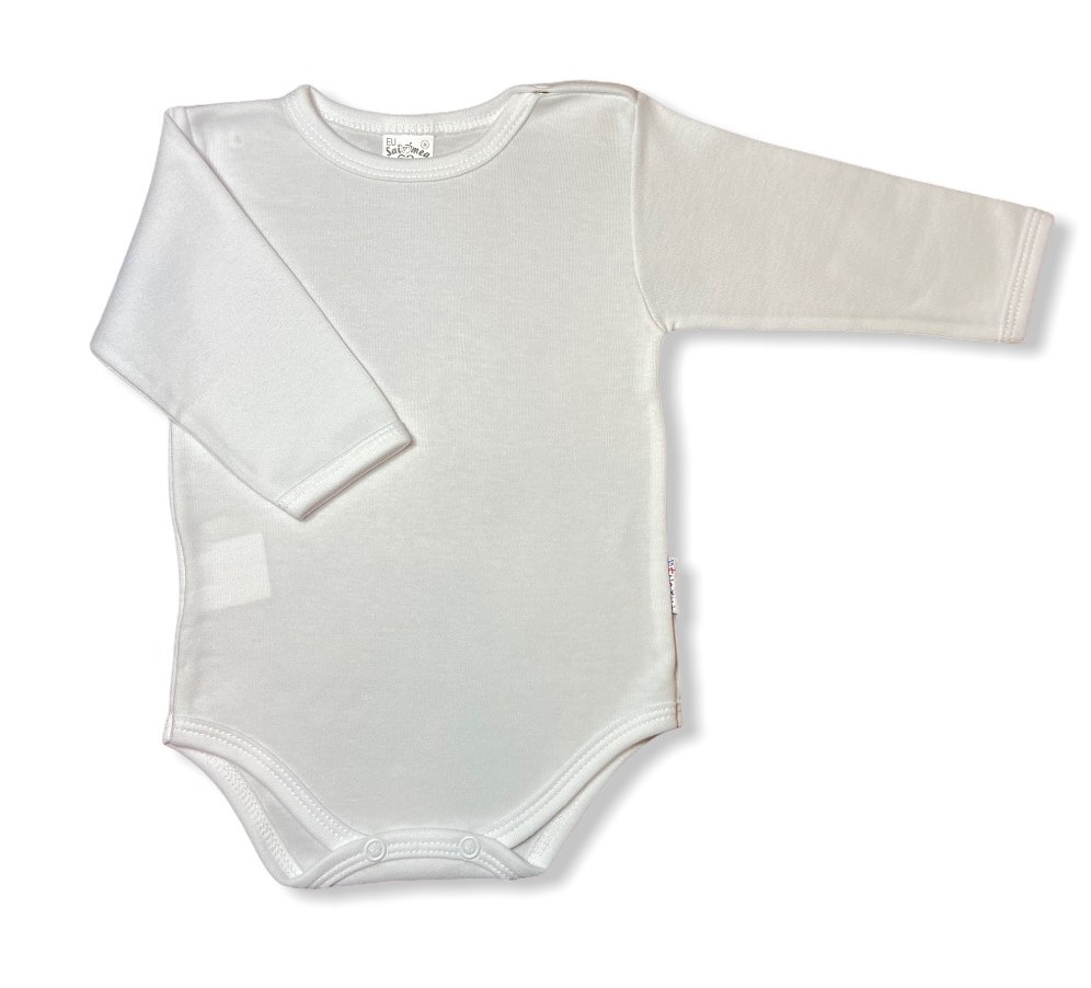 Salomea Dojčenské body s dlhým rukávom, biele, vel. 62