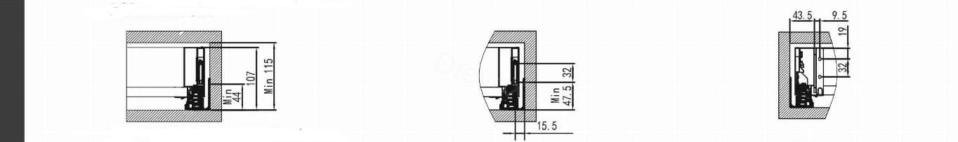 VYS AXIS PRO -2- GLASS 550mm C H168 antracit
