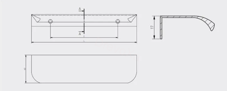 UCH GTV HEXA 1200mm hliník mat