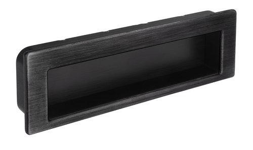UCH AN 14951 úchytka SIRO železo čierne brúsené ZN75 k zadlabaniu 146mm