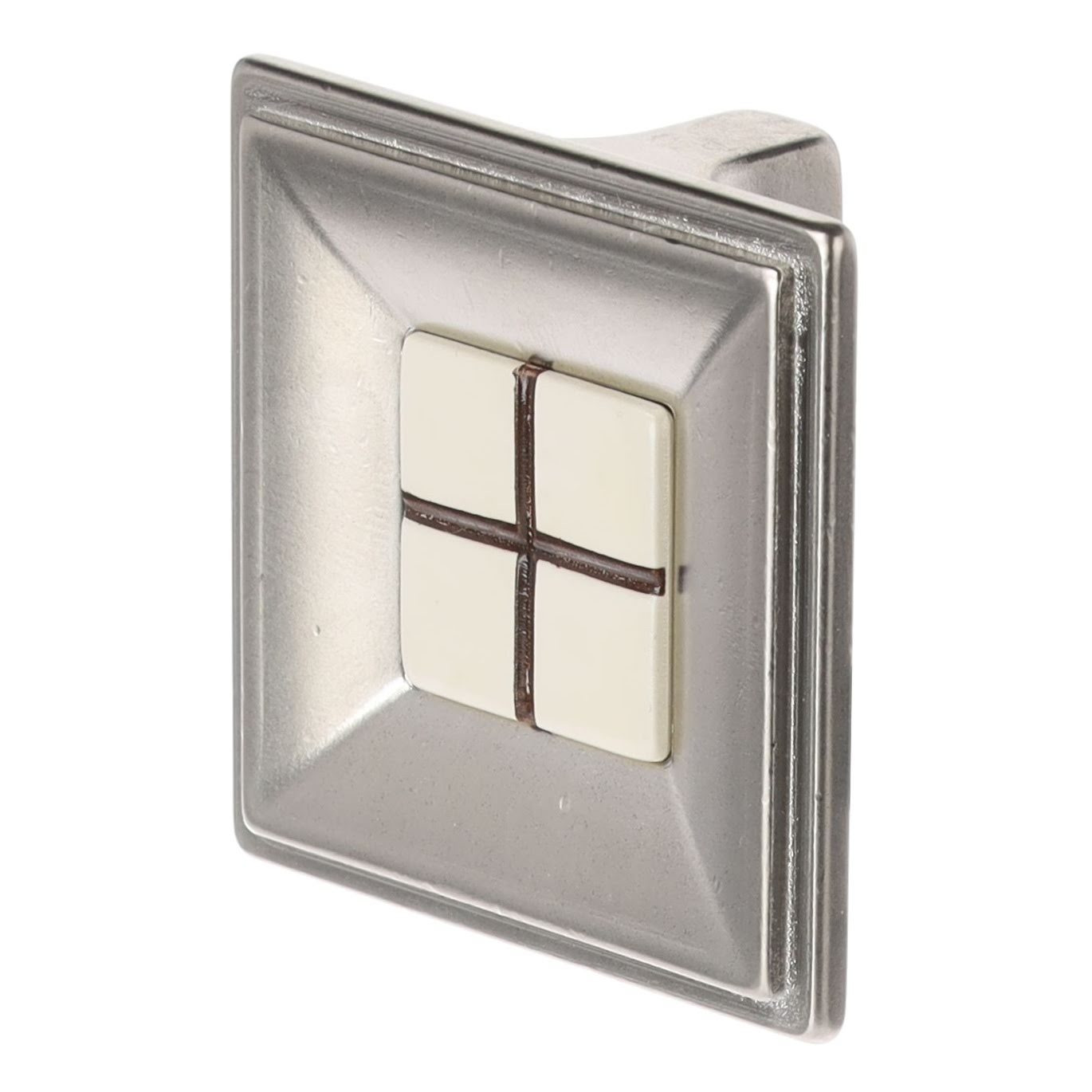 UCH RI Citterio Giulio XR29 knopka veľký, 32 mm, matný nikel/ porcelán