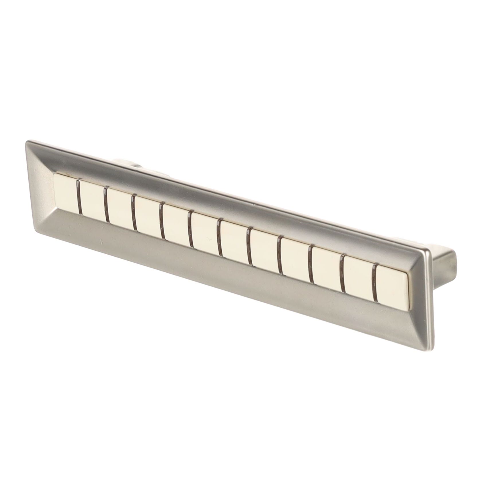 UCH RI Citterio Giulio XR29 úchytka, 128 mm, matný nikel/ porcelán