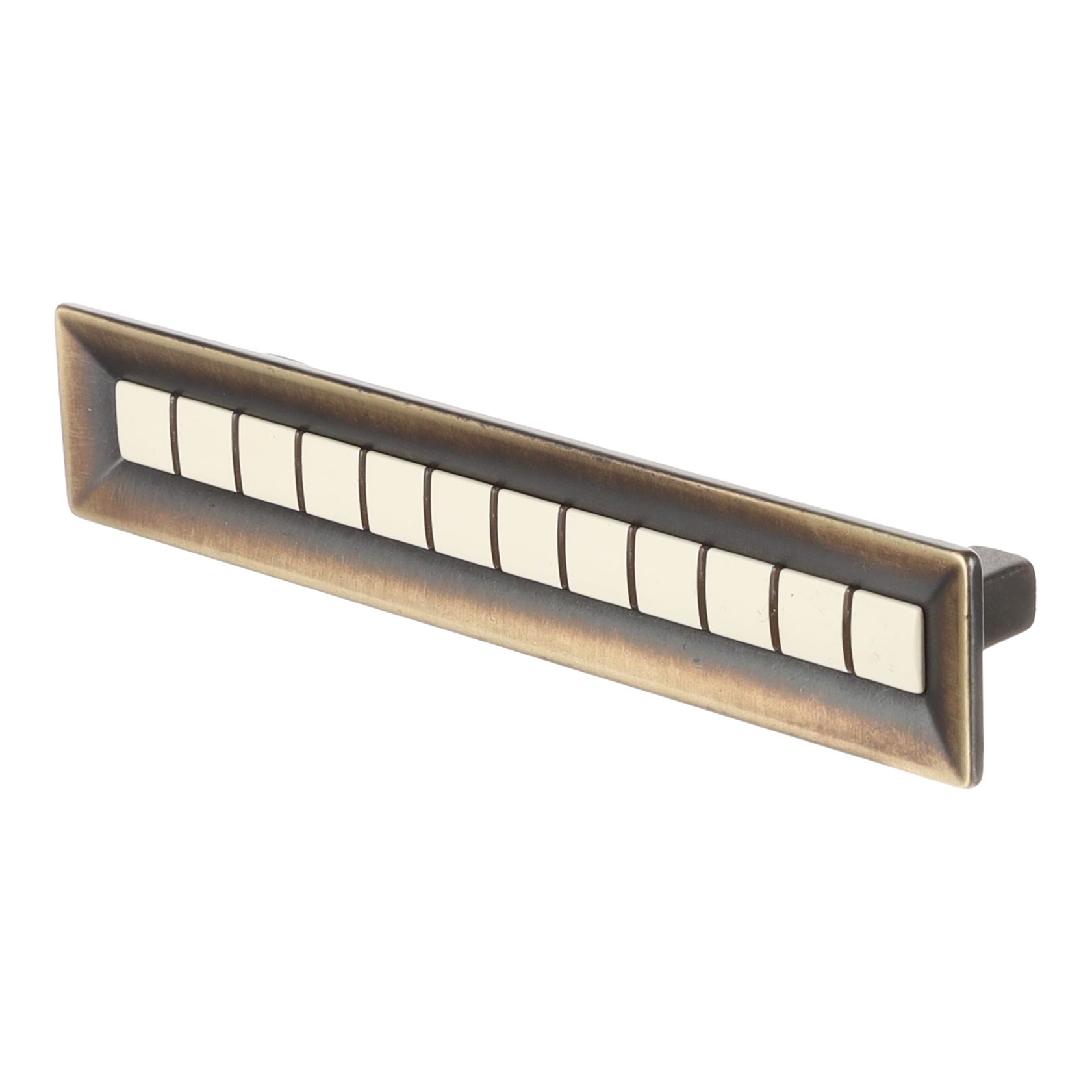 UCH RI Citterio Giulio XR29 úchytka, 128 mm, matný bronz/ porcelán