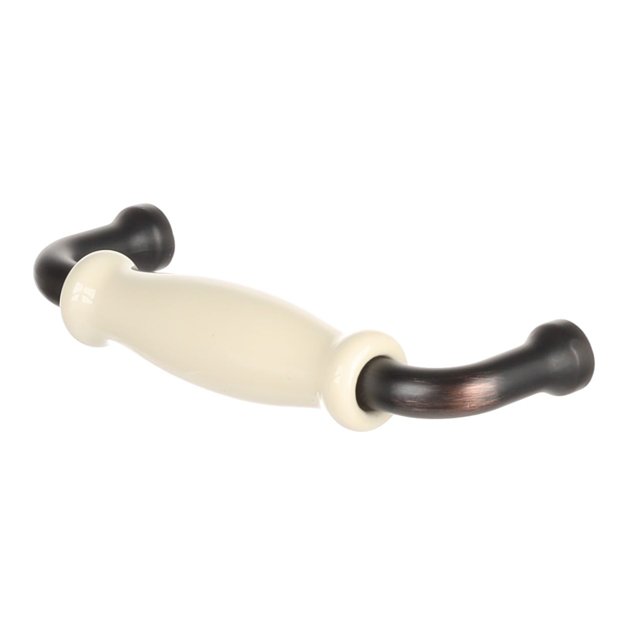 UCH RI RiexTouch XR21 úchytka, 96 mm, patinovaná hnedá / porcelán