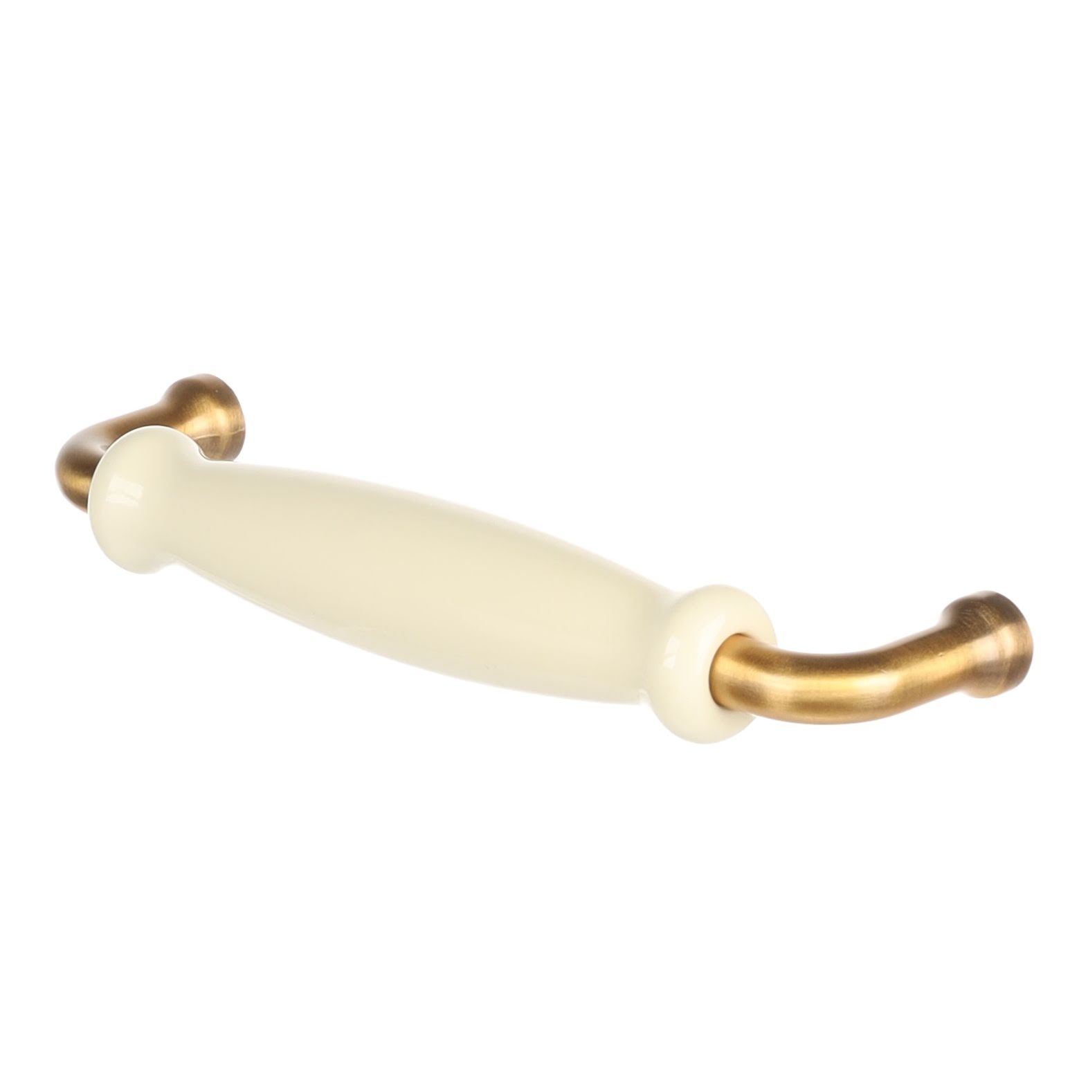 UCH RI RiexTouch XR21 úchytka, 128 mm, patinovaná zlatá / porcelán