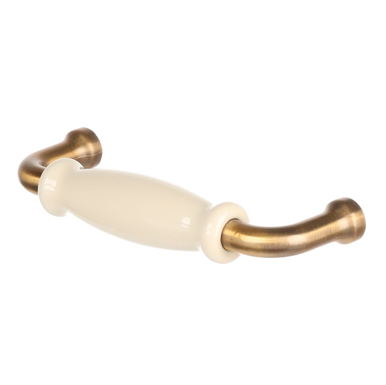 UCH RI RiexTouch XR21 úchytka, 96 mm, patinovaná zlatá / porcelán