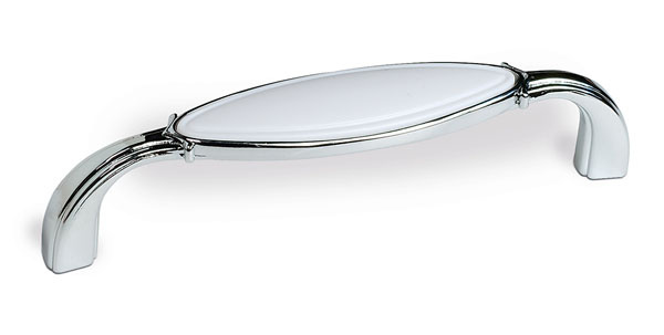 UCH AN 12304 úchytka SIRO biela plast/chróm lesklý ZN1 A4 96mm
