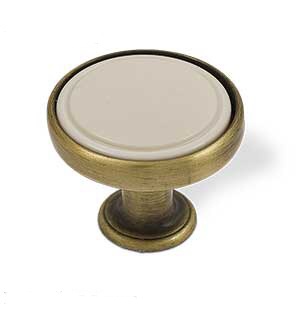 UCH AN 14019 knopka SIRO béžový plast/staromosadz brinýr ZN31 A78 ø 30mm