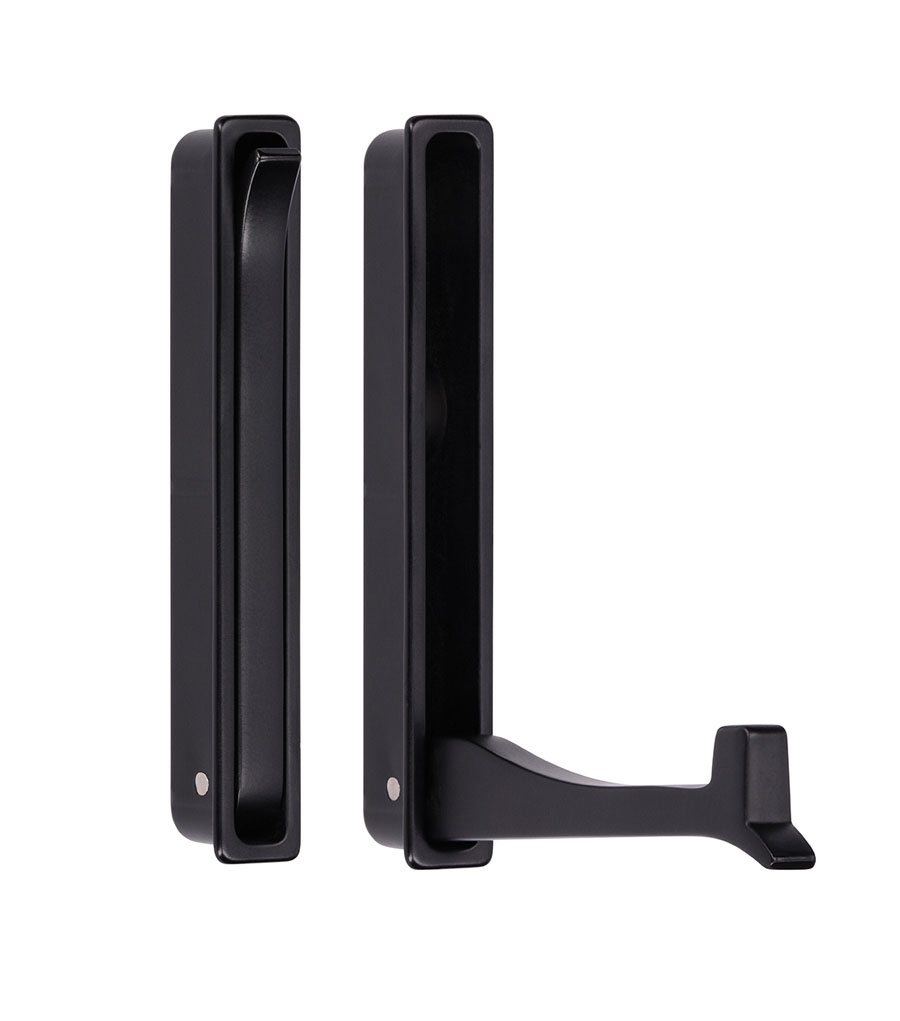 VES AN 14249 vešiak zápustný SIRO čierna mat PB12 93mm