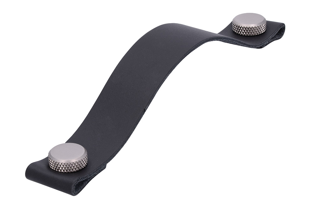 UCH AN 12063 úchytka SIRO čierna pravá koža LE5 ZN27 160mm