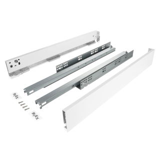VYS RI Riex TRACK 1 výsuv s tlmením 500mm A H89 biely 40kg