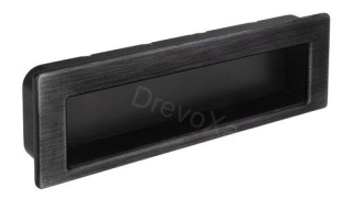 UCH AN 14951 úchytka SIRO železo čierne brúsené ZN75 k zadlabaniu 146mm