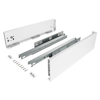VYS RI Riex TRACK 1 výsuv s tlmením 450mm B H121 biely 40kg