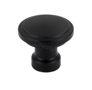 UCH AN 14433 knopka SIRO čierna matná PB12 16mm
