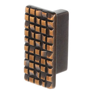 UCH RI Citterio Giulio XR16 knopka, obdĺžnik, 32 mm, brúsený francúzský bronz