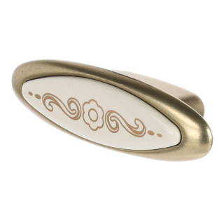 UCH RI Citterio Giulio XR28 knopka, 32 mm, matný bronz/ porcelán