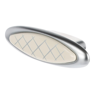 UCH RI Citterio Giulio XR28 knopka, 32 mm, matný chróm/ porcelán