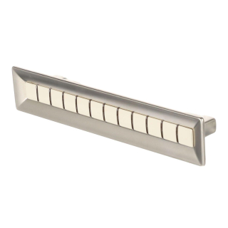 UCH RI Citterio Giulio XR29 úchytka, 128 mm, matný nikel/ porcelán