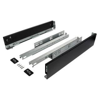 VYS RI Riex TRACK 3 výsuv s tlmením 450mm A H89 čierny 40kg