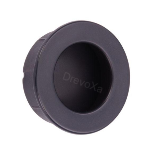 UCH AN 12534 úchytka SIRO čierna mat PB12 k zadlabaniu Ø 40mm