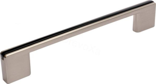 UCH AN 12822 úchytka SIRO čierna/nikel jemne brúsený ZN21 A3 128/160mm