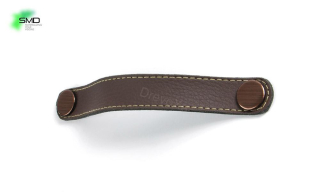 UCH AN 14408 úchytka SIRO hnedá imitácia kože MF41 160mm