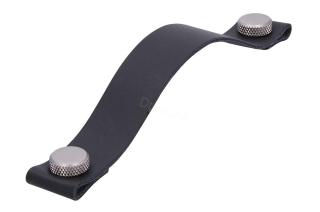 UCH AN 12063 úchytka SIRO čierna pravá koža LE5 ZN27 160mm
