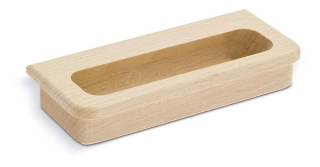 UCH AN 12091 úchytka k zadlabaniu SIRO buk surový M31 105mm