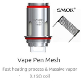 SMOK - VAPE PEN MESH COIL 0,15ohm ( Vape Pen / Vape Pen Plus )