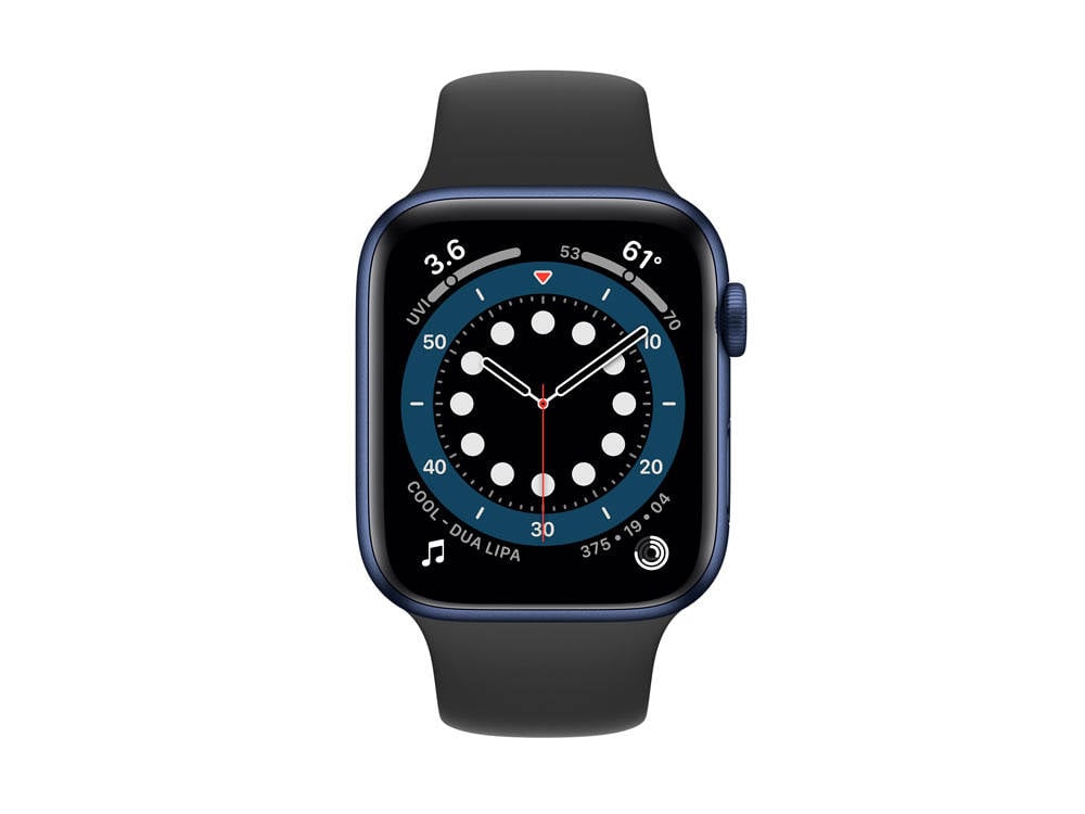 Smartwatch Apple Watch Series 6 44mm Blue Aluminium Case Midnight Band (A2292)