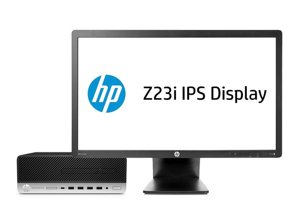 HP ProDesk 600 G3 SFF + 23" HP Z23i IPS Monitor