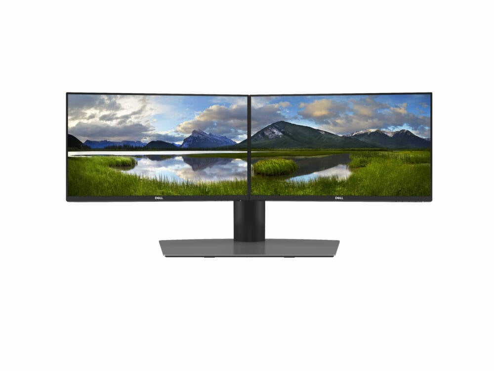 Dell 2x Professional P2419H with MDS19 Dual Stand
