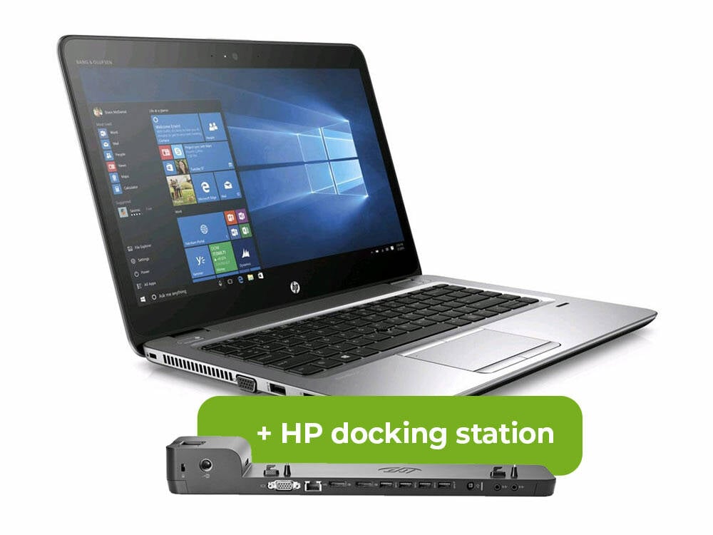 HP EliteBook 840 G3 + Docking station HP 2013 UltraSlim D9Y32AA With 90W Charger