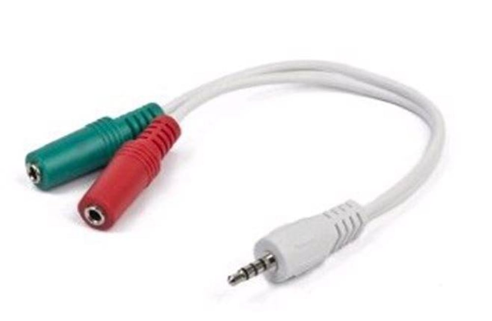 Cable audio Gembird Adapter Jack 3,5mm (4 pin) na 2x3,5mm M/F, 20cm, audio