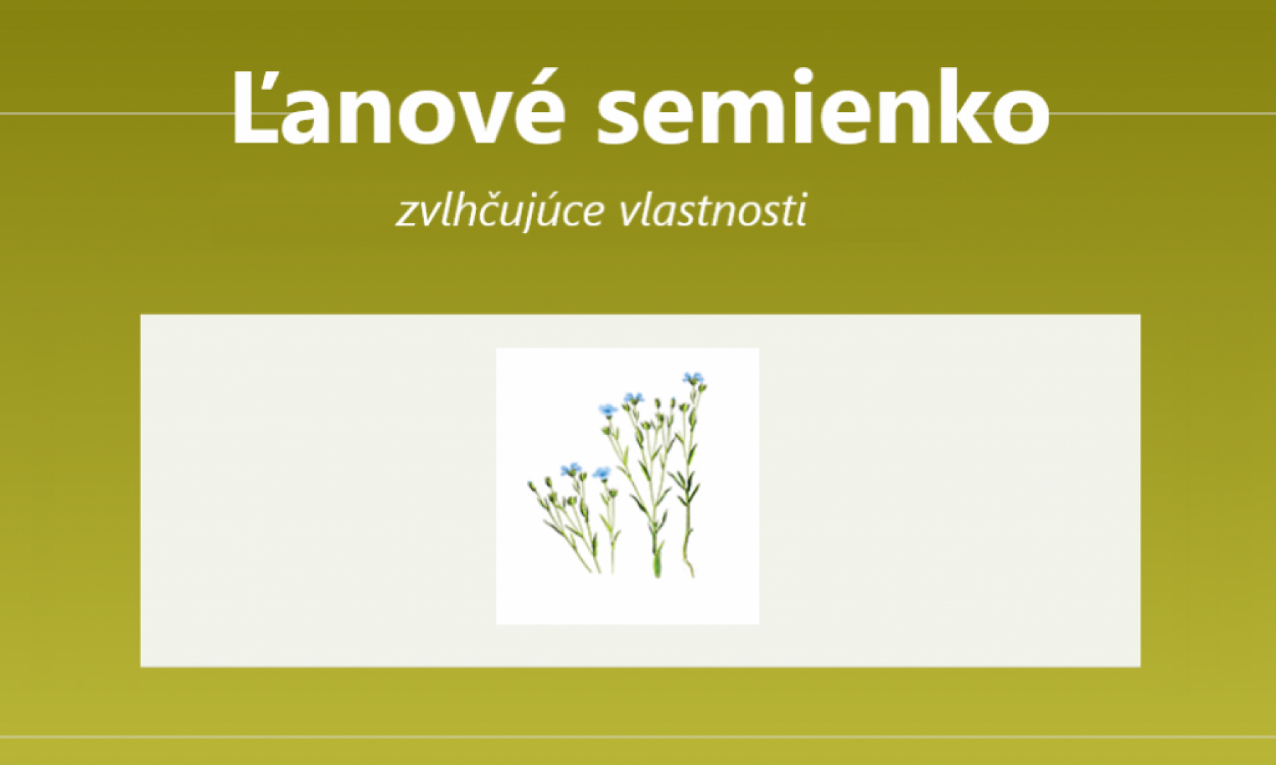 Ľanové semienko