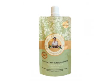 Maska na tvár Babička Agafa 100 ml Tonizujúca pleťová lifting maska