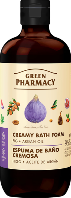 Pena do kúpeľa krémova Green Pharmacy 500ml Figy a Arganový olej