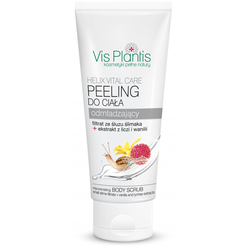 Telový peeling Vis Plantis 200 ml Omladzujúci s filtrátom zo slimačieho slizu